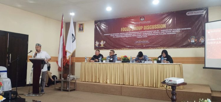 Tingkatkan Kesadaran Partisipasi Pemilih, KPUD Tulang Bawang Gelar FGD