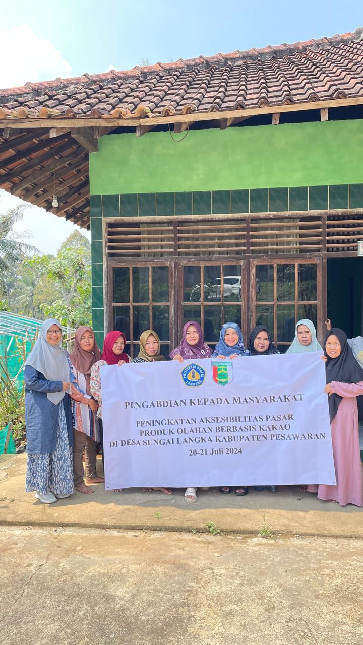 Diversifikasi Produk Olahan Kakao Untuk Memperluas Akses Pasar Kelomok Wanita Tani Desa Sungai Langka