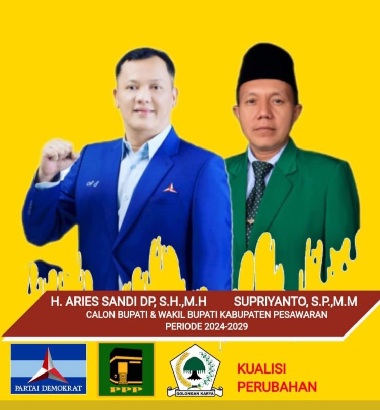 Rabu, Aries Sandi-Supriyanto Daftar KPU