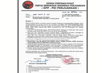 Edi Novial Kembali Duduki Kursi, Sebagai Ketua DPRD Lampung Barat Priode 2024-2029