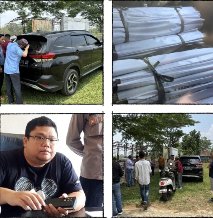 Mobil Camat Negerikaton Diamankan Warga Diduga Bawa APK Paslon Nomor 2, Camat Nyumput Dibawah Meja