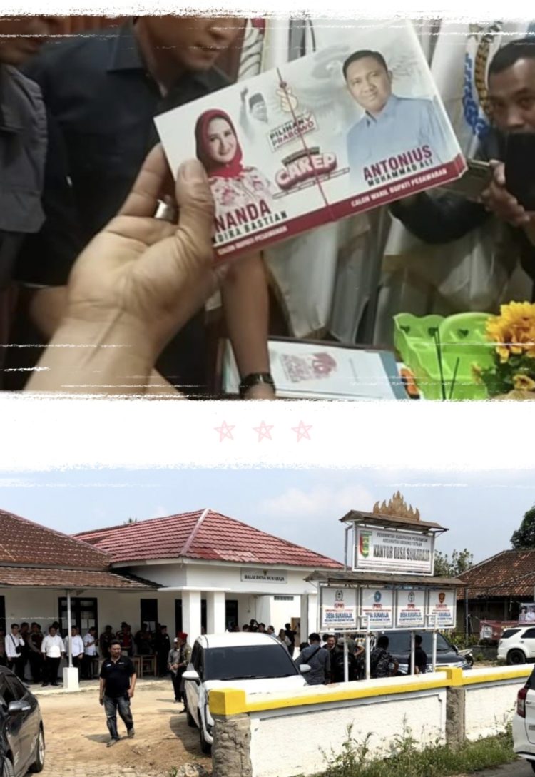 Demokrasi Di Pilkada Pesawaran Terancam Rusak, Usai Oknum Camat, Giliran Oknum Kades Diduga Berpolitik Praktis