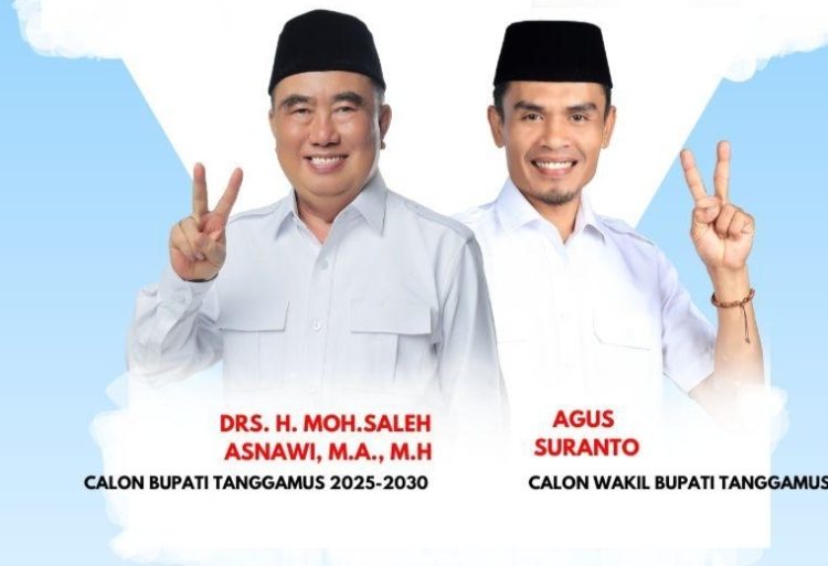 Hasil Survei Litbang RLMG, Elektabilitas M. Saleh dan Agus Unggul di Tanggamus