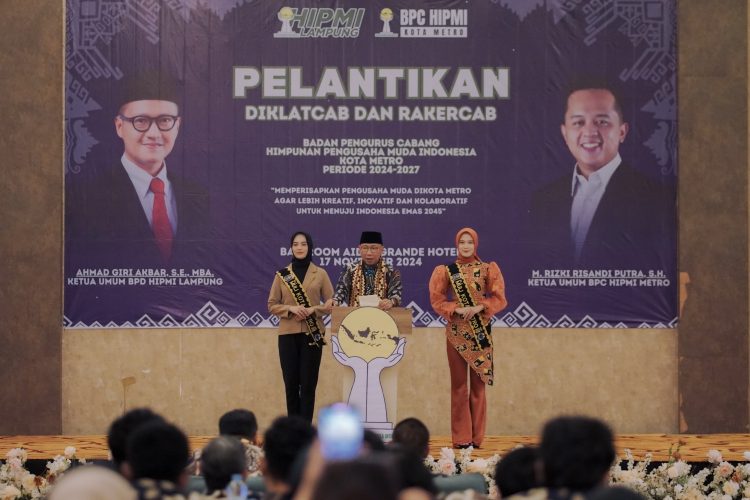 Pelantikan Hipmi Metro, RMD Dorong Pengusaha Lokal Lampung Kuasai Nilai Tambah Komoditas Daerah