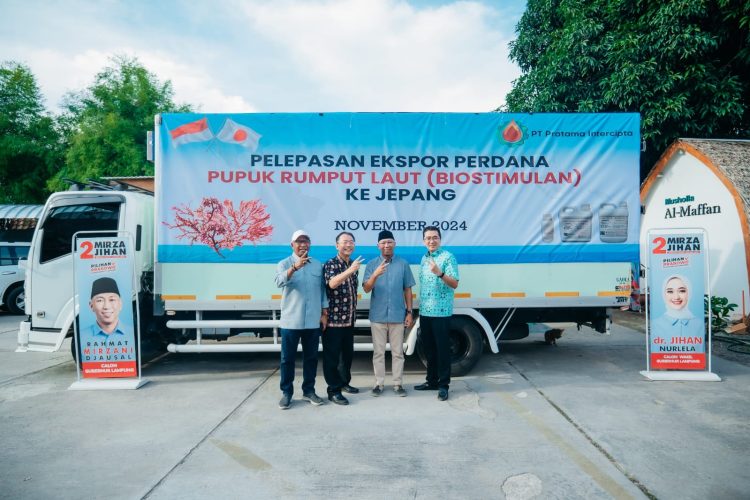 Pelepasan Ekspor Perdana Biostimulan ke Jepang, Rahmat Mirzani Dorong Swasembada Pupuk untuk Petani Lampung