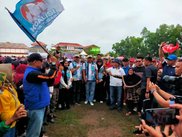 Ribuan Masyarakat Tubaba Meriahkan Jalan Sehat Senam Bersama NONA