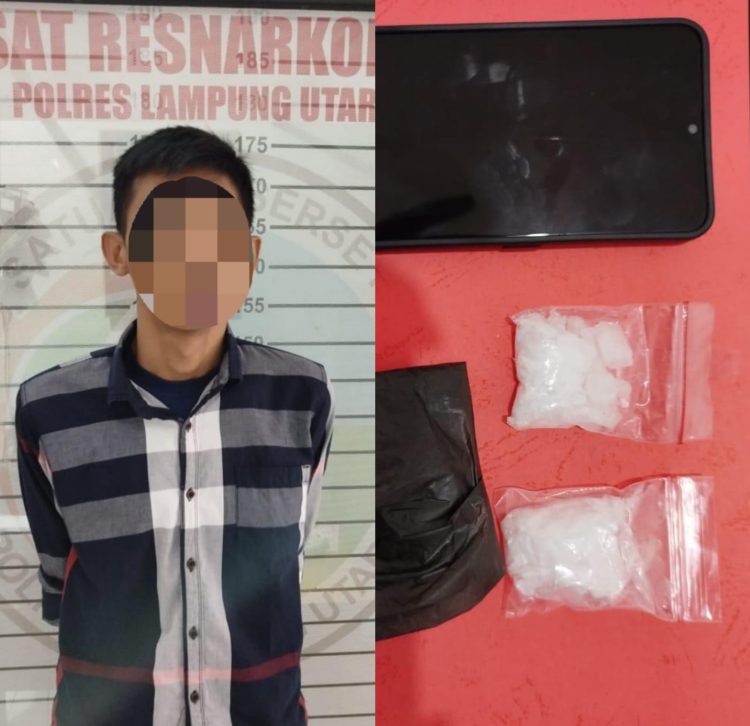 Sat Narkoba Polres Lampung Utara Kembali Amankan Pengedar Sabu