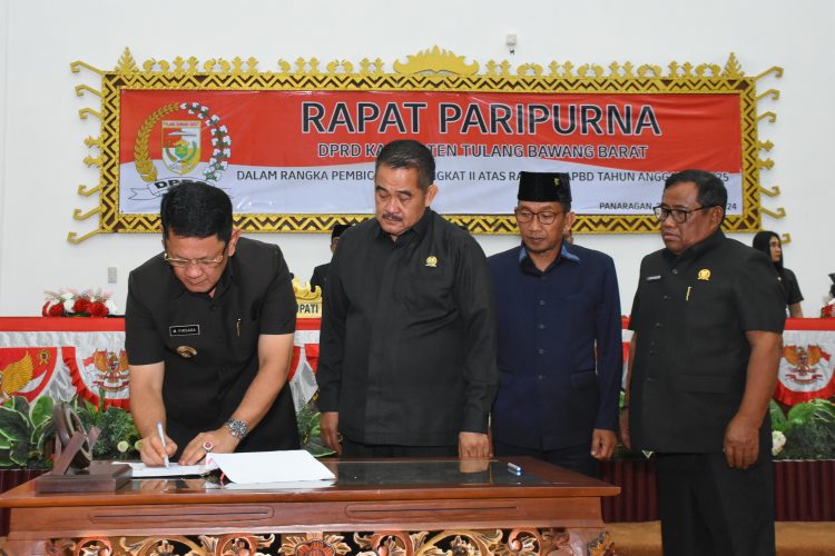 Raperda APBD Tubaba TA.2025 Disahkan, Pedoman Program Kegiatan OPD