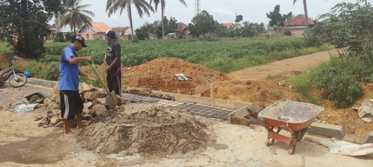 Pembangunan Siring di Kotabumi Sempat Disoal, Rekanan Inisiatif Bangun Gorong-gorong
