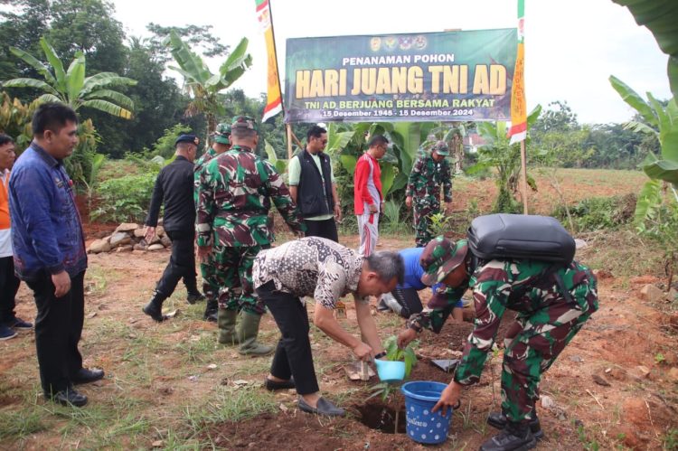 Peringati Hari Juang TNI AD Ke 79, Kodim 0412/LU Tanam 1000 Pohon Dan Pembersihan Sungai