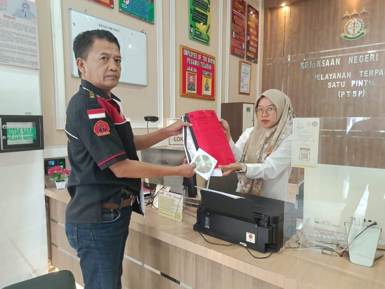 Penghujung Tahun, Dinas PUTR Kota Metro Dilaporkan ke Kejari