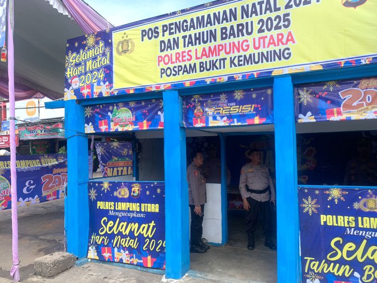 Jelang Nataru, Polres Lampung Utara Cek Kesiapan Pos Pelayanan Dan Pengamanan