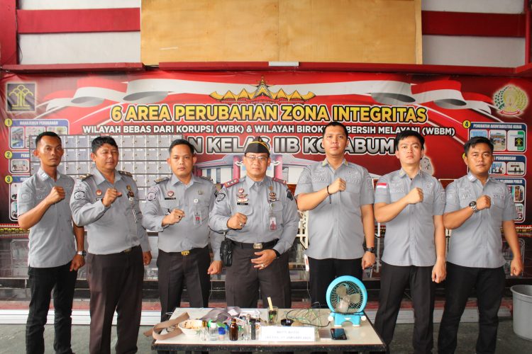 Rutan Kotabumi Gelar Razia Rutin Block Hunian WBP