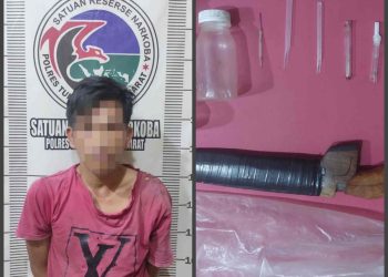 Pamer Nyabu Di Facebook, Seorang Pria Ditangkap SatRes Narkoba Polres Tubaba