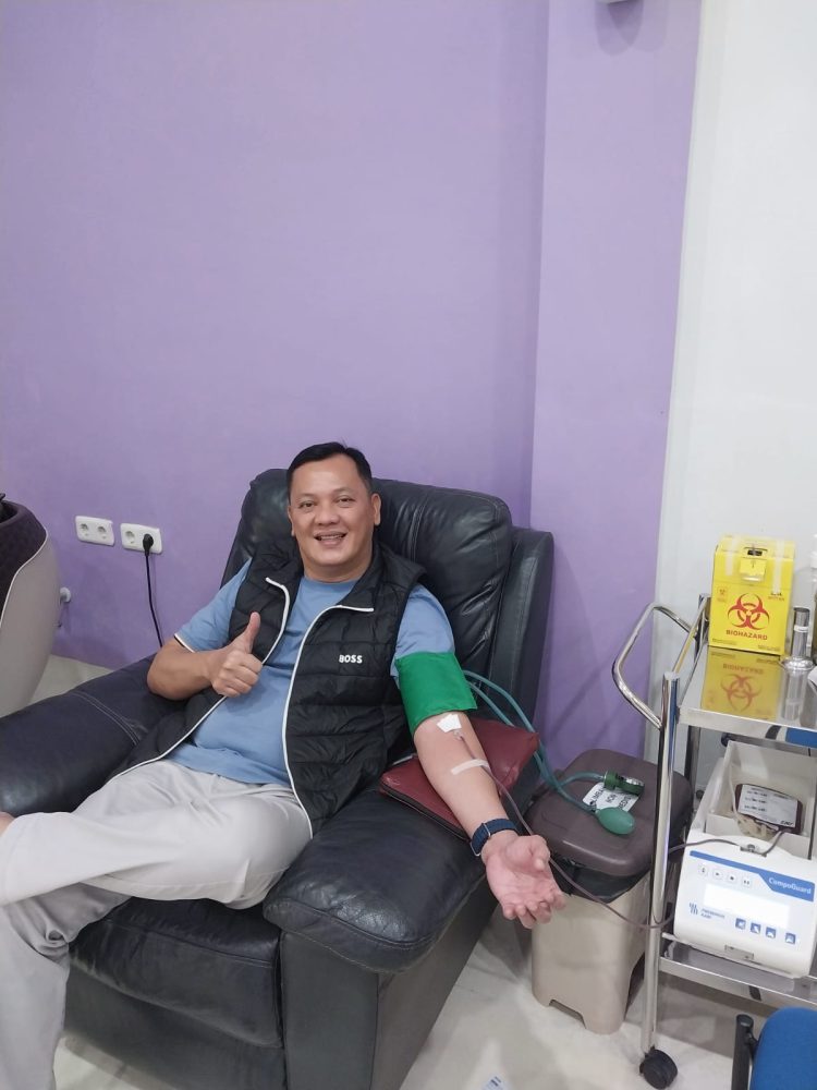 Bupati Pesawaran Terpilih Aries Sandi DP Rutin Donor Darah Sejak Puluhan Tahun