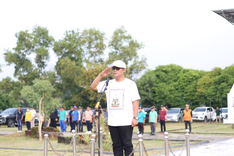 Wabup Lampung Tengah Pimpin Apel Senam Bersama Bulan Januari