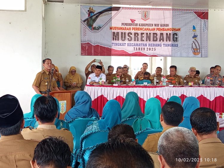 Pemkab Way Kanan gelar Musrenbang Tingkat Kecamatan Rebang Tangkas