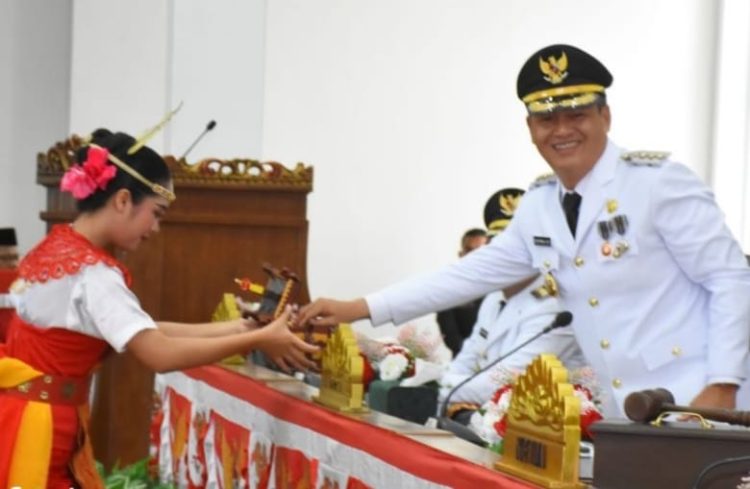 Bupati Novriwan Jaya Sampaikan Pidato Perdana Pada Rapat Paripurna DPRD Tubaba