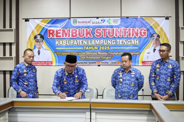 Bupati Lampung Tengah Buka Rembuk Stunting Tahun 2025