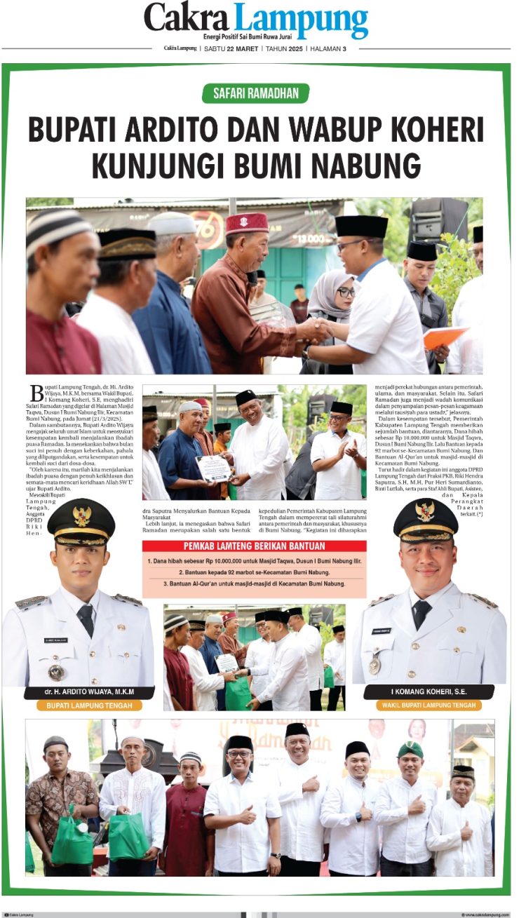Bupati Ardito Safari Ramadan di Bumi Nabung, Ini Bantuannya….