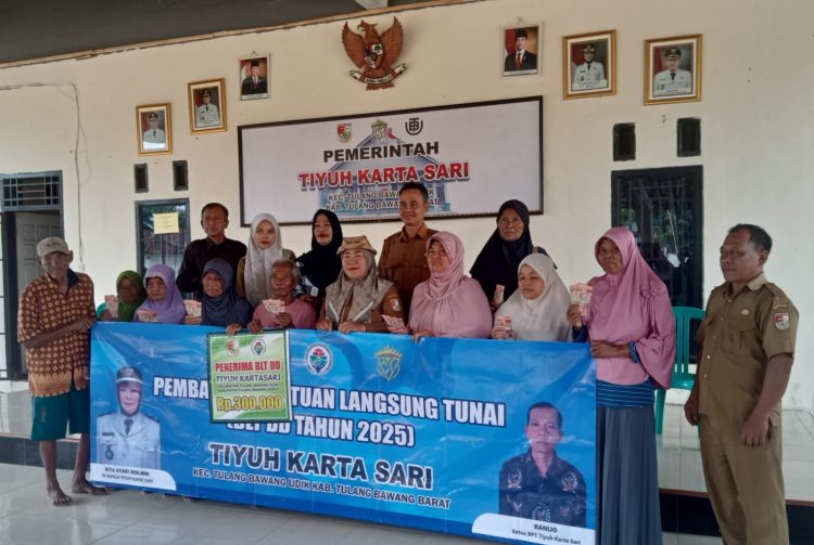 12 KPM Tiyuh Kartasari TBU Tubaba Terima BLT-DD 2025.