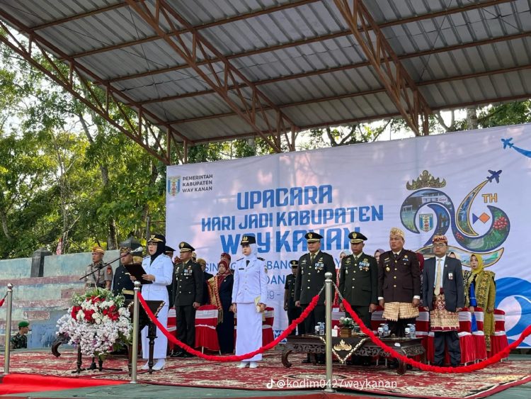 Upacara HUT ke 26, Pj Bupati Ayu Asalasiyah Siap Majukan Waykanan