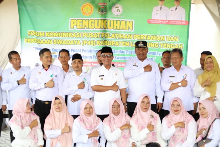 Bupati Ardito Wijaya Kukuhkan FK P4S Lamteng Periode 2025 – 2030
