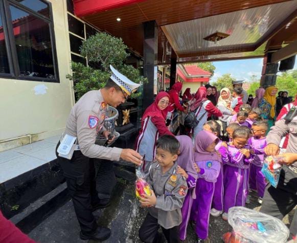 Polres Way Kanan kedatangan 442 Pelajar TK dari 12 Sekolah