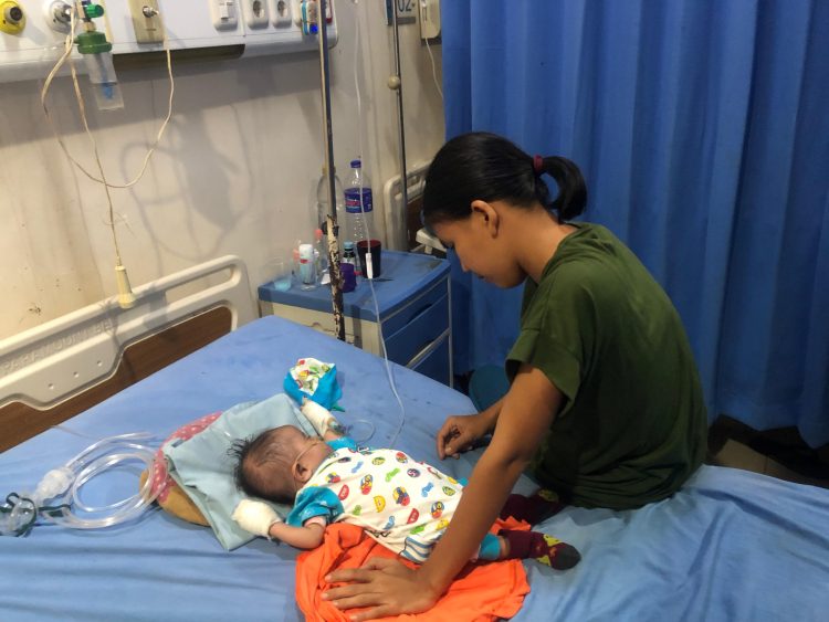 Bayi Penderita Jantung Bocor dan Pneumonia, Orang Tua Mohon Uluran Tangan Bupati Lampung Utara