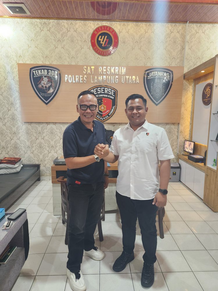 Perkuat Sinergitas, PWI Lampung Utara Kunjungi Polres Lampura