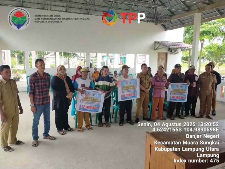 Pemerintah Tiyuh Karta Tanjung Selamat TBU Tubaba Salurkan BLT-DD Tahap II TA.2025.