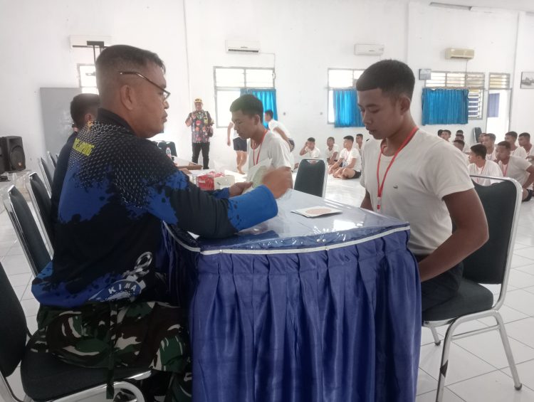 Sebanyak 293 Calon Prajurit TNI AL Jalani Tes Kesehatan Di Markas Kimal Lampung