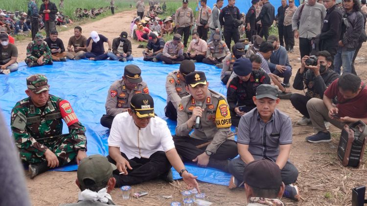 Soal Lahan BSA, Kapolres Lamteng Minta Warga Jangan Mudah Terprovokasi Dan Polres Akan Bertindak Tegas Pelaku Penyerobotan Lahan