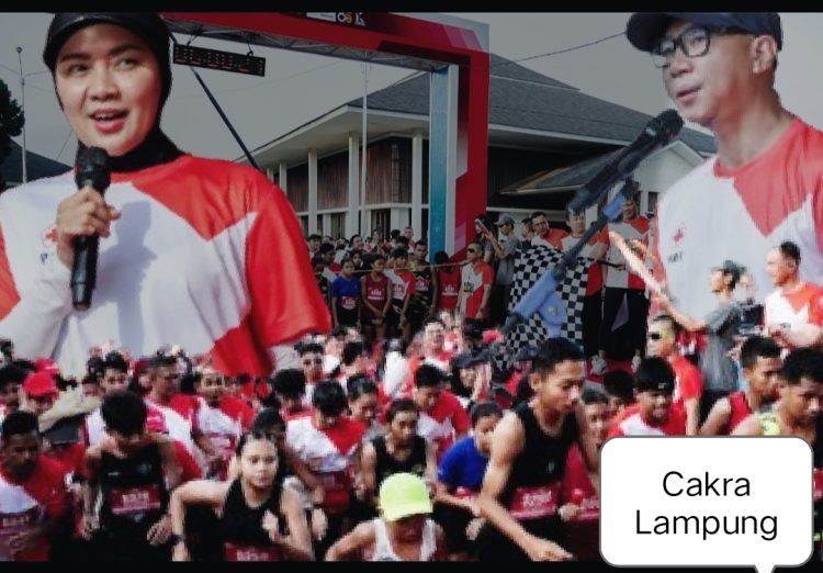 Gubernur dan Ketua PMI Lampung Rayakan Puncak HUT Ke-80 PMI Menggelar Olahraga Lari Dan Baksos Hingga Pelayanan Kesehatan Gratis