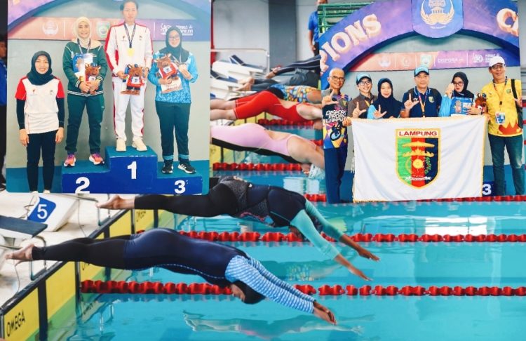 Cabang Renang Lampung Kembali Ukir Prestasi Raih Medali Perunggu di Pornas Korpri XVII 2025