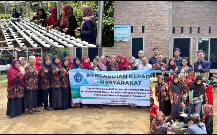 Optimalisasi Peran KWT Berkah Lestari Dalam Mendukung Ketahanan Pangan Melalui Pelatihan Hidroponik Tanaman Sayuran Di Kecamatan Sukoharjo Kabupaten Pringsewu