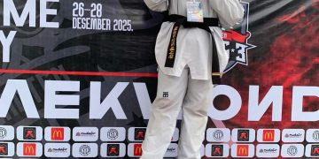 Natasya Salsabila Hakim Pelajar Asal Metro Sabet Medali Emas di Ajang International Inter Student Taekwondo Championship 2025