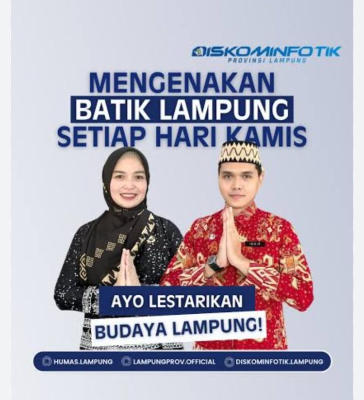 Kamis Beradat, Gunakan Pakaian Khas Lampung Dan Berbahasa Lampung
