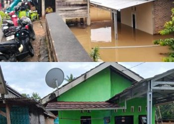 Banjir Tahunan Kembali Rendam Rumah Warga Di Kelurahan Kotabumi Udik