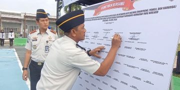 Tegas ! Lapas Kelas IIA Kotabumi Gelar Apel Deklarasi Berantas Halinar